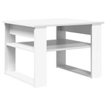 vidaXL Table basse Blanc 64 x 54 x 44 cm Bois d'ingénierie