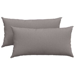 vidaXL Coussins de canapé 2 pc tissu Taupe 80 x 40 cm