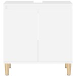 vidaXL Meuble d'évier blanc 58x33x60 cm bois d'ingénierie