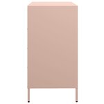 vidaXL Buffet rose 68x39x73 5 cm acier laminé à froid