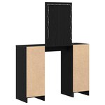 vidaXL Table de Toilette Noir 102 x 33 x 135 cm Bois d'ingénierie
