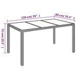 vidaXL Ensemble à manger de jardin 5 Pièces coussins gris résine tressée