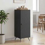 vidaXL Buffet Noir 33 x 34 5 x 90 cm Bois d'ingénierie