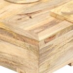 vidaXL Table basse Style cassette 100x52x45 cm Bois de manguier massif