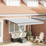 vidaXL Auvent avec Anthracite 3 x 2 5 m Métal