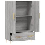 vidaXL Buffet haut sonoma gris 69 5x31x115 cm bois d'ingénierie