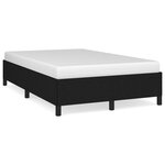 vidaXL Cadre de lit noir 120x190 cm tissu
