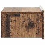 vidaXL Cabinet de chevet mural Bois ancien 49 x 34 5 x 24 cm