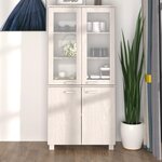 vidaXL Buffet HAMAR Bois massif de pin Blanc