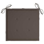 vidaXL Chaises pliables d'extérieur lot de 2 et coussins Bois d'acacia
