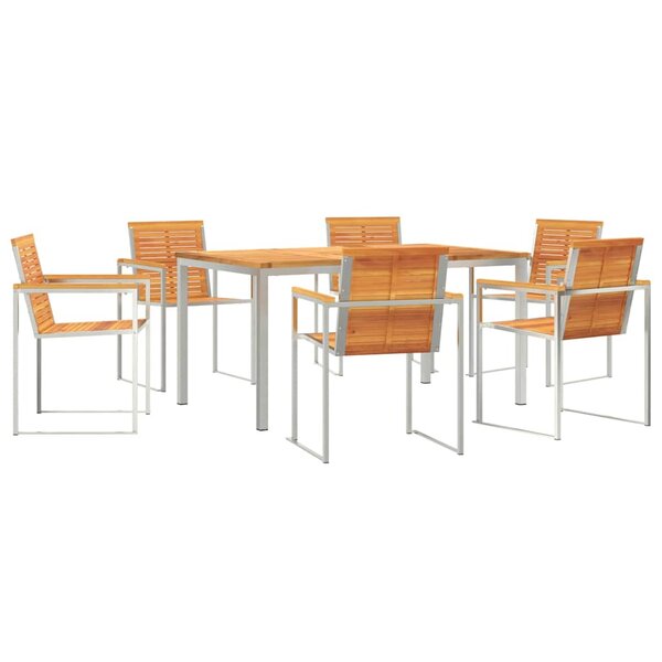 vidaXL Ensemble de salle à manger pour jardin 7 pc