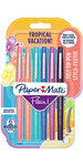 Paper Mate Flair Tropical Vacation - 6 feutres - Assortiment de couleurs - pointe moyenne 0.7mm
