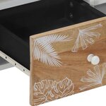 vidaXL Meuble TV 100x33 5x46 cm bois massif de manguier