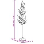 vidaXL Arbre à LED fleur de cerisier 368 LED Blanc chaud 300 cm