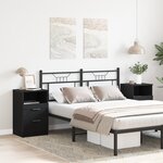 vidaXL Tables de chevet 2 Pièces Chêne noir 40x35x65 cm Bois d'ingénierie