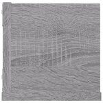 vidaXL Étagère murale à CD Sonoma gris 100x18x18 cm Bois d'ingénierie