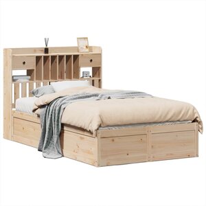 vidaXL Cadre de lit sans matelas 135x190 cm bois de pin massif