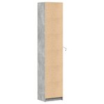 vidaXL Buffet haut LED gris béton 41 5x32 5x200 cm bois d’ingénierie