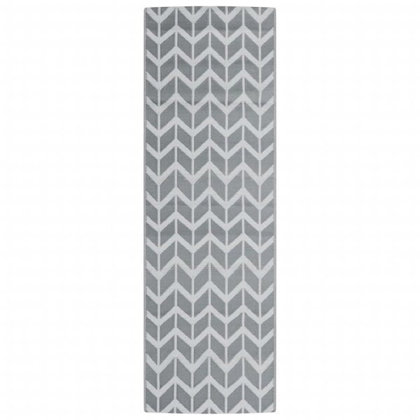 vidaXL Tapis d'extérieur ARAKIL gris 80 x 250 cm PP