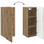 vidaXL Armoire Murale Chêne artisanal 33 x 34 5 x 94 cm