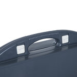 Table de camping pique nique pliante portable 4 personnes aluminium plastique gris foncé