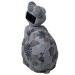 ProGarden Décoration tortue avec lampe solaire Oxyde de magnésium