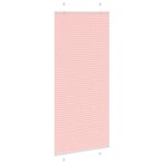 vidaXL Store plissé rose 95x200 cm largeur du tissu 94 4 cm polyester