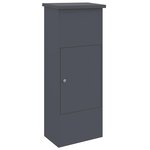 vidaXL Boîte de dépôt de colis Anthracite 44.5 x 29 x 110.5 cm Acier