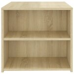 vidaXL Table d'appoint chêne sonoma 50x50x45 cm bois d'ingénierie