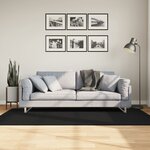 vidaXL Tapis HUARTE à poils courts doux et lavable noir 100x200 cm
