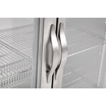 Arrière bar réfrigéré en inox 3 portes - 300 l - polar - r600a - acier inoxydable3300vitrée/battante 1350x520x900mm