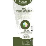 Intercalaires trapèze 180 g/m², perforation 2 trous - Coloris assortis (paquet 100 unités)