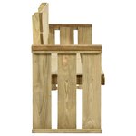 vidaXL Banc de jardin 172 cm bois de pin imprégné