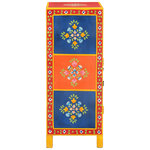 vidaXL Buffet peint à la main 54x30x74 cm bois massif de manguier