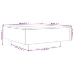vidaXL Table basse sonoma gris 80x80x31 cm bois d'ingénierie