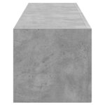 vidaXL Meuble TV mural 2 Pièces Béton 60 x 31 x 29.5 cm Bois d'ingénierie