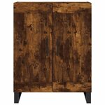 vidaXL Buffet haut Chêne fumé 69 5x34x180 cm Bois d'ingénierie