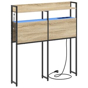 vidaXL Tête de lit avec étagère Chêne sonoma 80 cm Bois d'ingénierie
