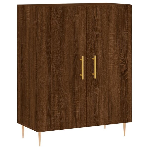 vidaXL Buffet chêne marron 69 5x34x90 cm bois d'ingénierie