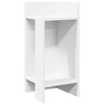vidaXL Table d'appoint avec étagère blanc 25 5x27x60 cm