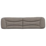 vidaXL Coussin de tête de lit Hvar taupe 200 cm tissu