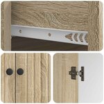 vidaXL Buffet Chêne Sonoma 66 x 34 5 x 90 cm Bois d'ingénierie