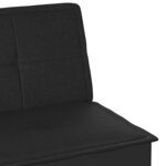 vidaXL Canapé-lit noir tissu
