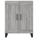 vidaXL Buffet haut Sonoma gris 69 5x34x180 cm Bois d'ingénierie