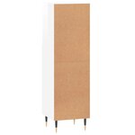 vidaXL Armoire de salle de bain blanc brillant 30x30x100 cm