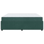 vidaXL Cadre de lit avec matelas Vert foncé 180 x 200 cm Velours