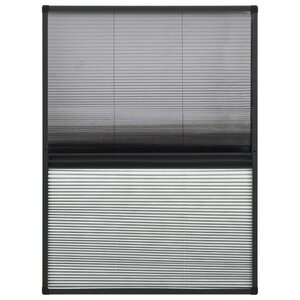 vidaXL Moustiquaire plissée pour fenêtre Aluminium 80x120 cm