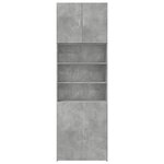 vidaXL Buffet haut gris béton 80x42 5x249 cm bois d'ingénierie