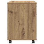 vidaXL Armoire roulante chêne artisanal 45x38x54 cm bois d'ingénierie