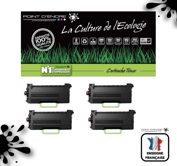 TN3610XXL - 4 X Noir - Grande capacité